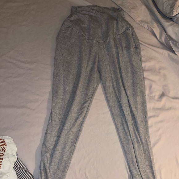 Maternity Leggings Gray - Picture 1 of 8